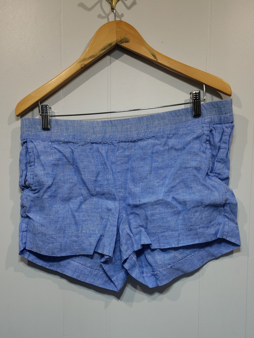 HiHo‎ Blue Linen Shorts Size Small Lightweight Summer Resortwear